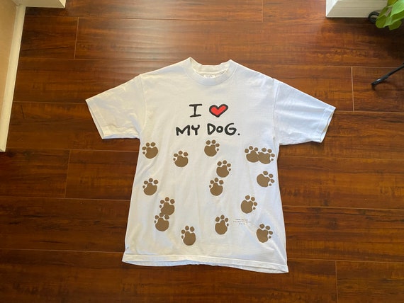 Vintage 1990’s I Heart My Dog Tee - image 4