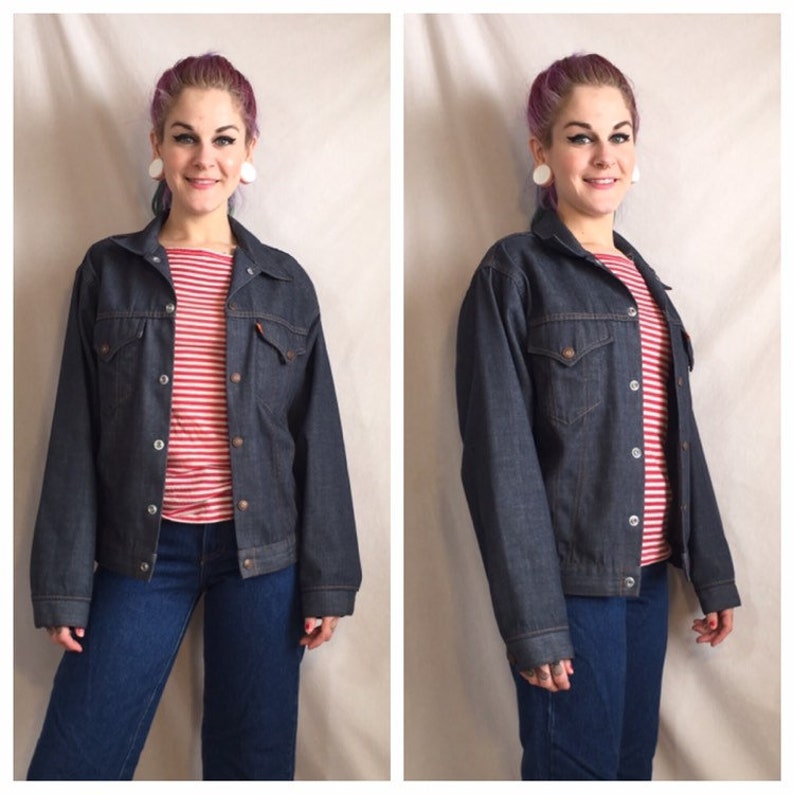 dark denim levi jacket