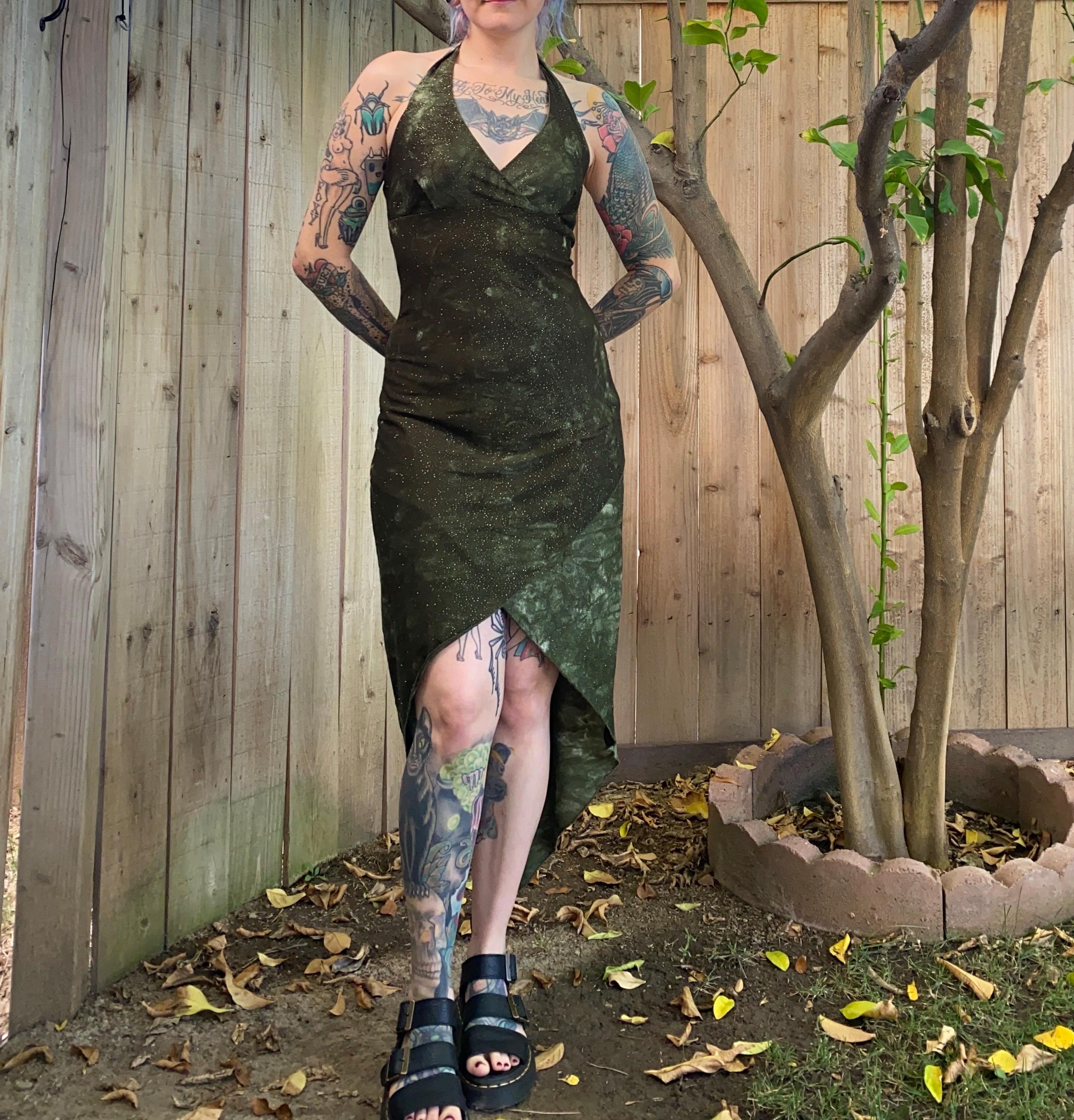 Green Witchy Dress - Etsy