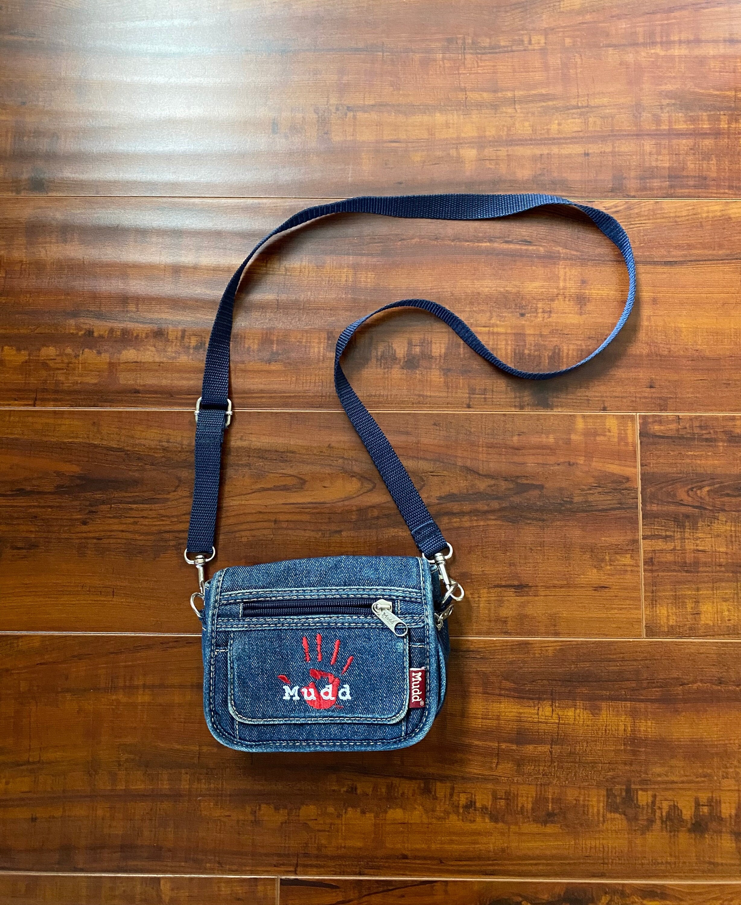 Y2K 2000's Denim Mudd Crossbody Bag