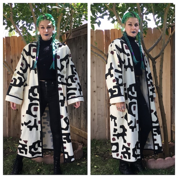 Vintage 1980’s Abstract Linen Jacket