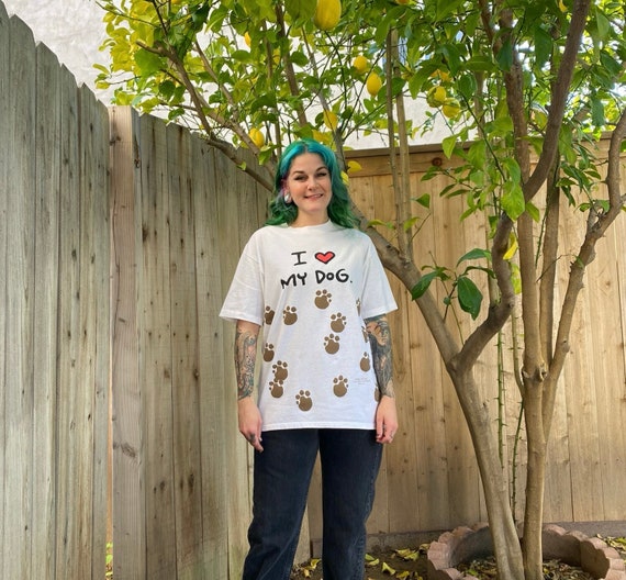 Vintage 1990’s I Heart My Dog Tee - image 1