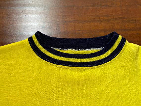 Vintage 1980’s Yellow Short Sleeve Sweatshirt - image 5