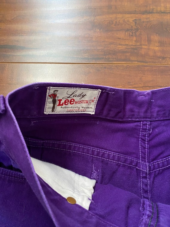 Vintage 1950’s Purple Lee Jeans - image 6
