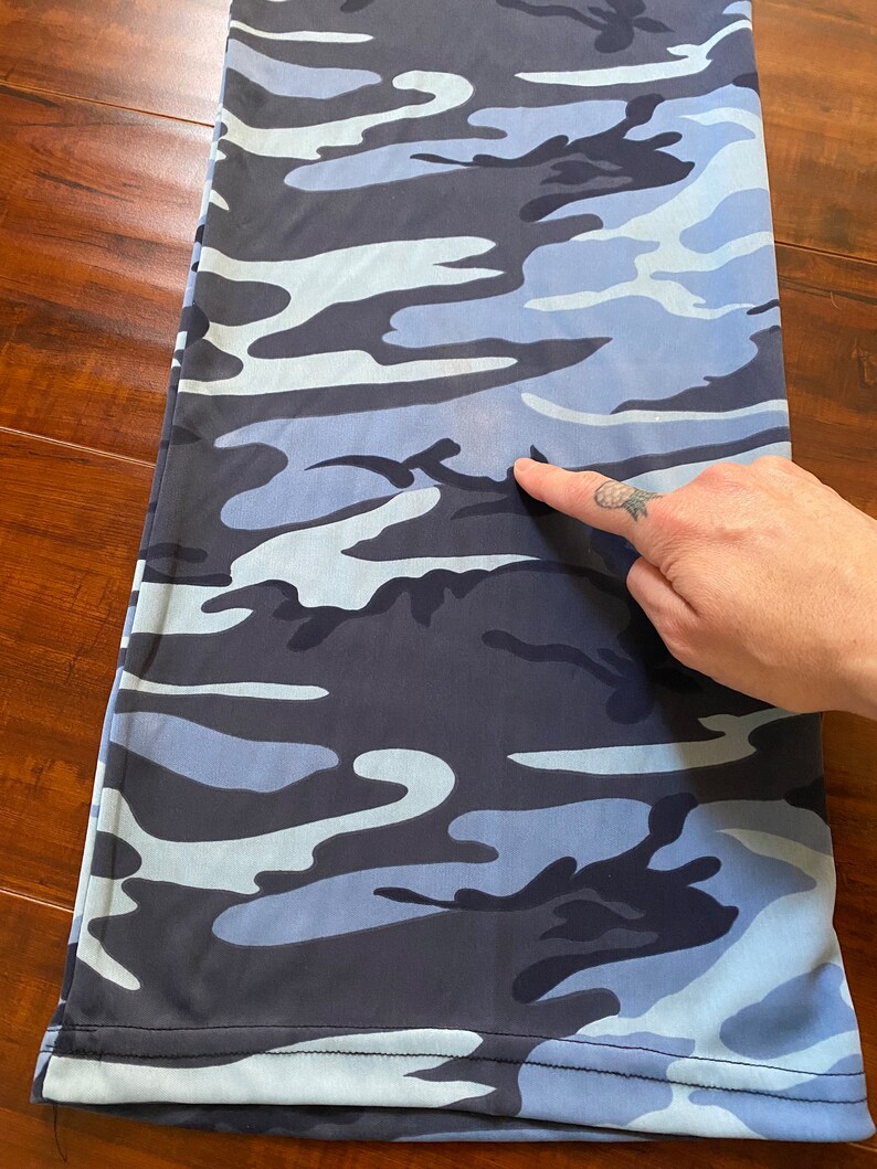 Y2K Blue Camouflage Wide Leg Pants image 8