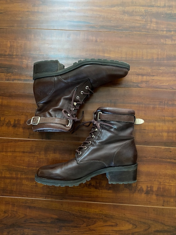 Vintage 1990’s Brown Leather Ankle Boots