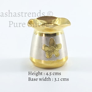 Pure silver indian traditional sombu/lota/cup- gift items- silver pooja items for home, return gift for navarathri, wedding and housewarming