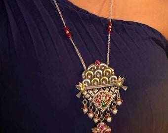 Tuhina 925 silver contemporary Necklace set/925 silver/925 sterling silver/contemporary jewelry/gifts for her/Christmas gift/Silver necklace