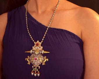 Binita contemporary 925 silver dual-tone Necklace set/925 silver/925 sterling silver/contemporary jewelry/gifts for her/Christmas gifts