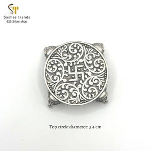 Antique Bajot / Chowki religious item/return gifts/pooja room items/Indian pooja rituls/Housewarming gift/God idol/925 Sterling silver