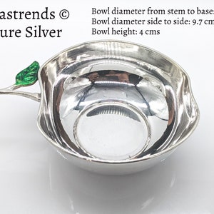 Pure silver sturdy apple shaped bowl 9.7 diameter- silver babies feeding bowl- silver gift items for birthday, gifts wedding & housewarming