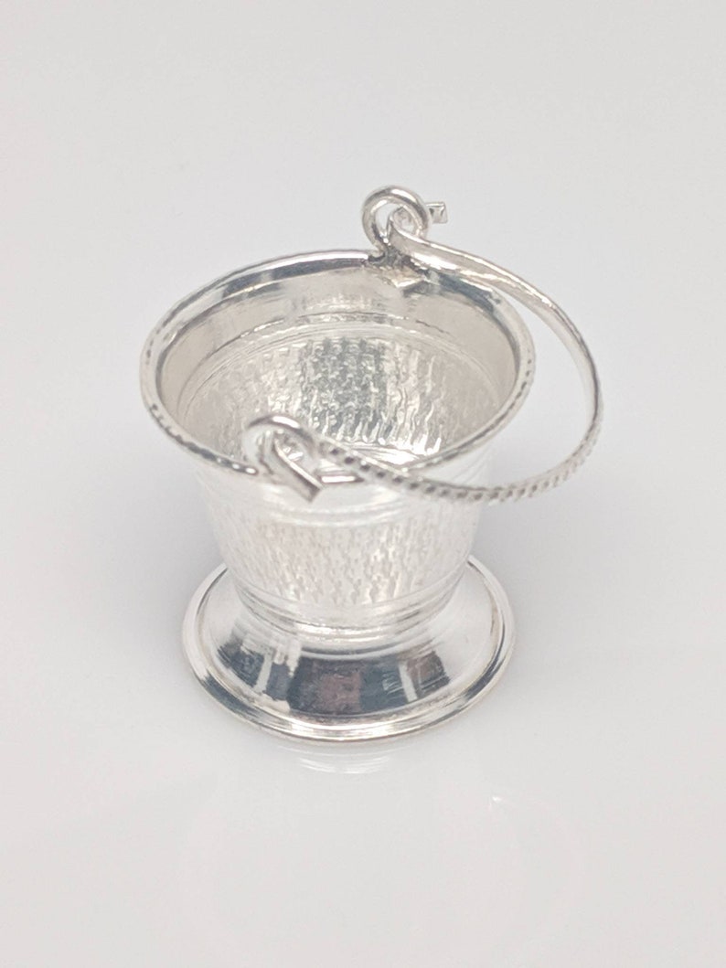 Mini Bucket Collectibles Pure silver gift items Silver Etsy
