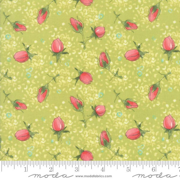 Greenery - Abby Rose - Pink Rosesby Robin Pickens for Moda Fabrics
