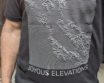 Joyous Elevations (Joy Division inspired) Bay Area Elevation Map Tee