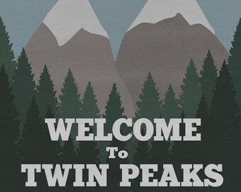 Welcome to Twin Peaks Poster (8x10, 11x17, or 13x19) TV Alternate