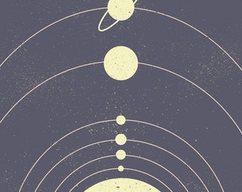 Solar System - Poster (8x10, 11x17, or 13x19) Planets