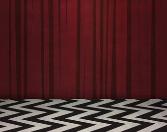 Twin Peaks Poster Or Framed Print Red Room Black Lodge Etsy