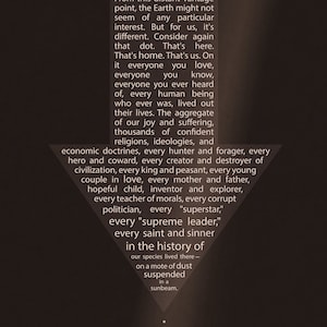 Carl Sagan Pale Blue Dot Poster 8x10, 11x17, or 13x19 image 2