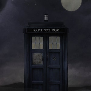 Tardis Doctor Who TV (8x10, 11x17, or 13x19) Poster