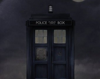 Tardis Doctor Who TV (8x10, 11x17, or 13x19) Poster