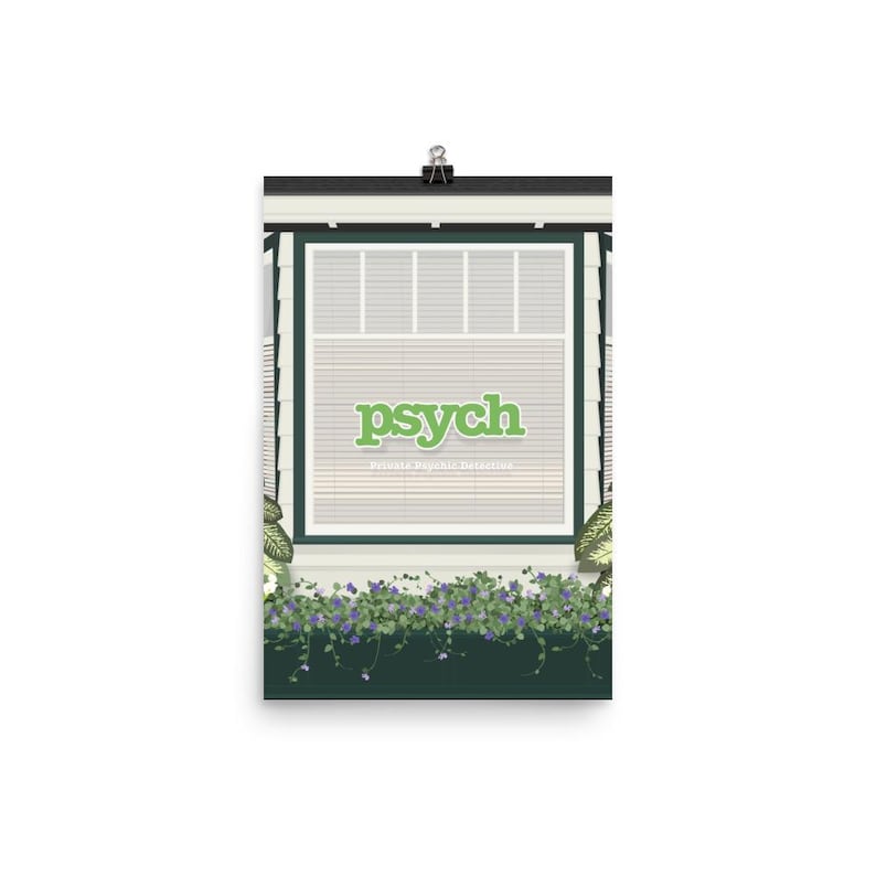 Psych Window PSYCH Window (poster / Print) - Etsy