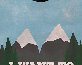 X-Files Twin Peaks Mashup (8x10, 11x17, or 13x19) Poster TV