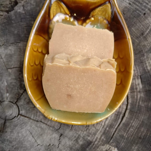 Pure Unscented Buttermilk Shaving Soap for Sensitive Skin