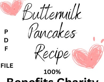 Buttermilk Pancakes Recipe PDF File to Benefit Charity