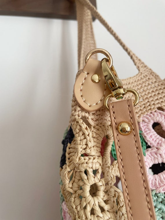 Crochet Flower Pieces Floral Crossbody Bag Pattern Etsy