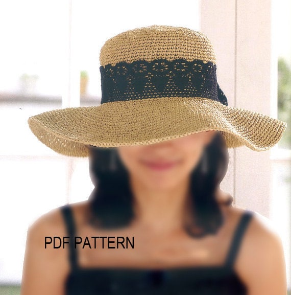 wide brim sun hat pattern