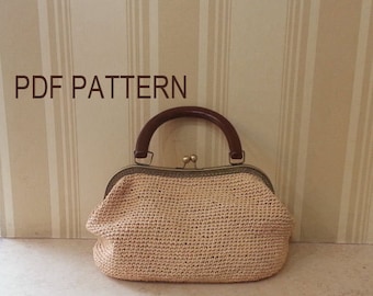 Téléchargement pdf crochet cadre métallique baiser sac pochette motif