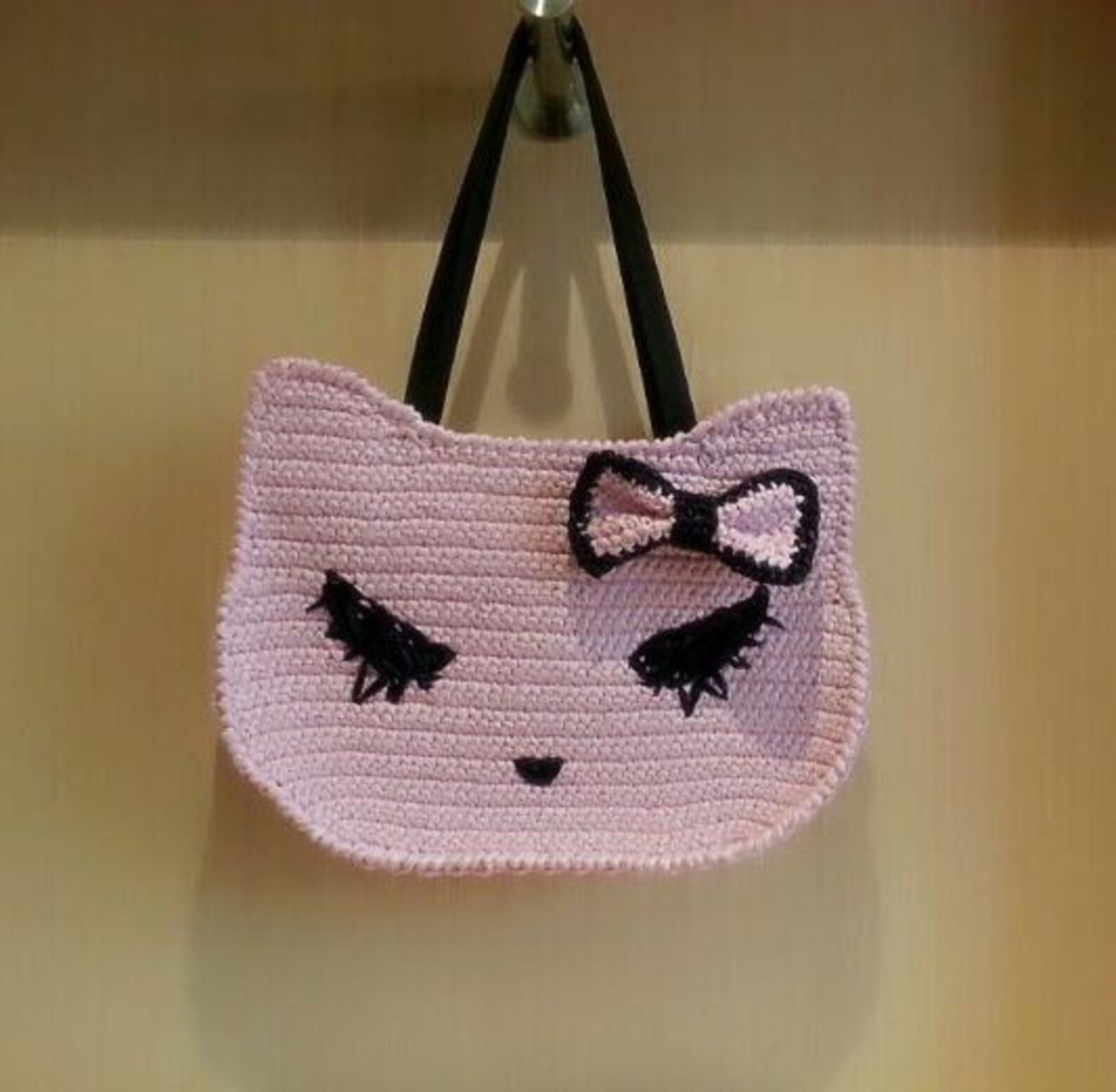 Download pdf crochet kitty cat tote bag pattern Etsy
