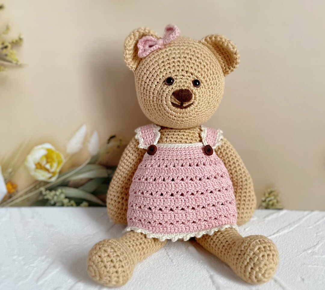 Crochet Amigurumi Teddy Bear Pattern - Etsy