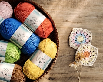 5 Ply Milk Cotton Yarn, Crochet Amigurumi Knitting, 100g