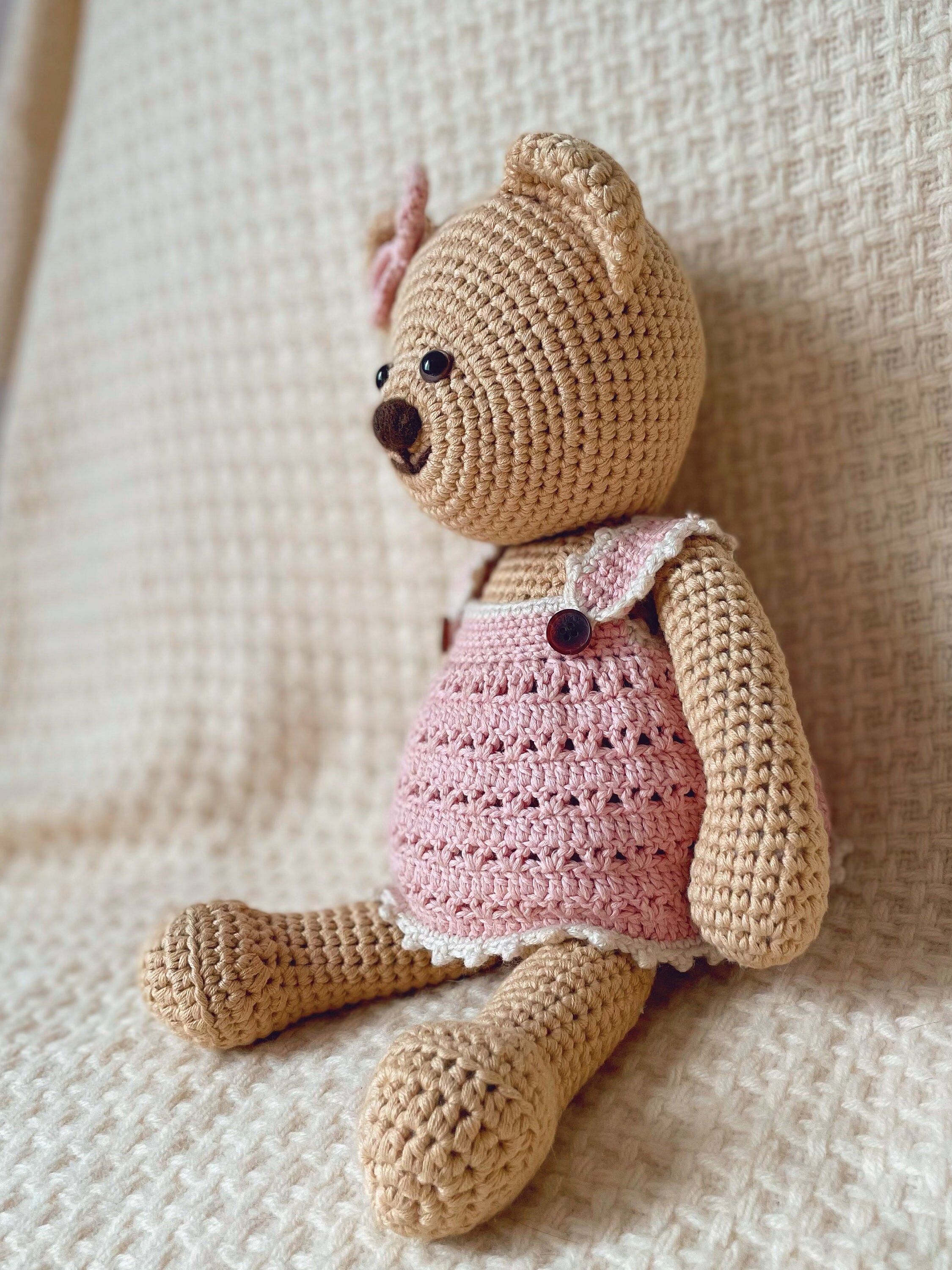 Crochet Amigurumi Teddy Bear Pattern - Etsy