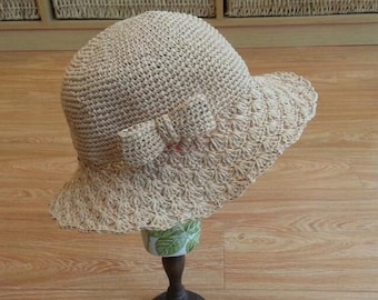 Crochet Lace Brim Sun Hat PDF Pattern (digital Download) - Etsy