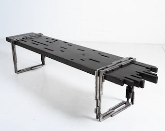 Handcrafted Industrial Modern Bench - Beaubien Bench