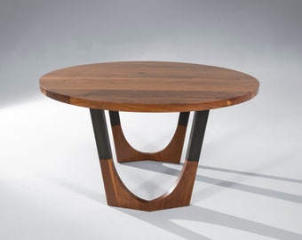 Concord Dining Table, Custom Made Round Expandable Table