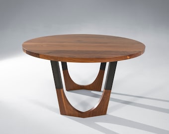 Concord Dining Table, Custom Made Round Expandable Table