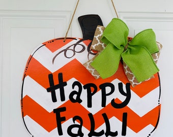Fall door hanger, fall decorations, outdoor signs
