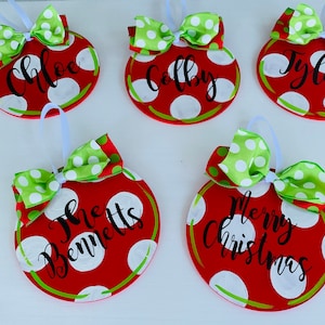 Personalized Christmas ornament, Hand painted ornament, Christmas ornament