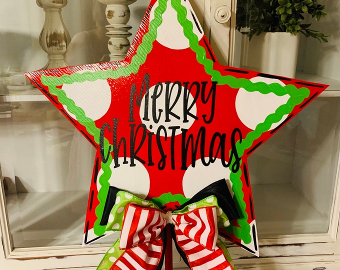 Christmas Tree Topper, Holiday Tree Topper, Personalized Tree Topper Etsy