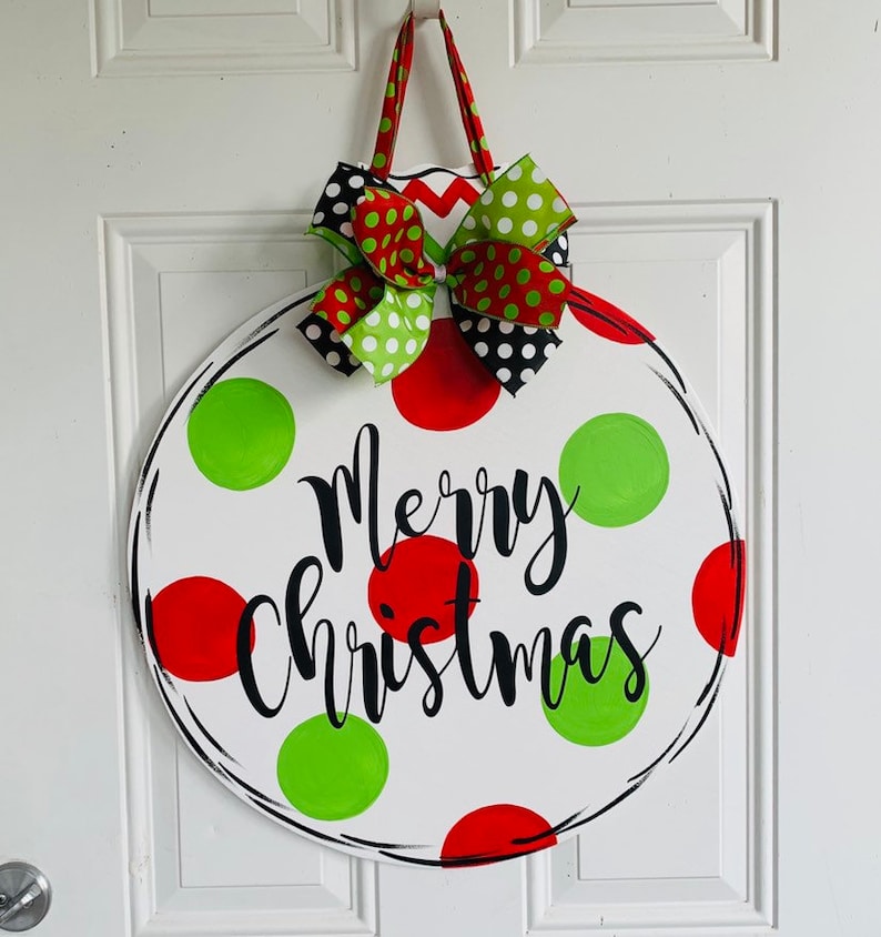 Christmas door hanger Christmas door decoration Christmas  Etsy