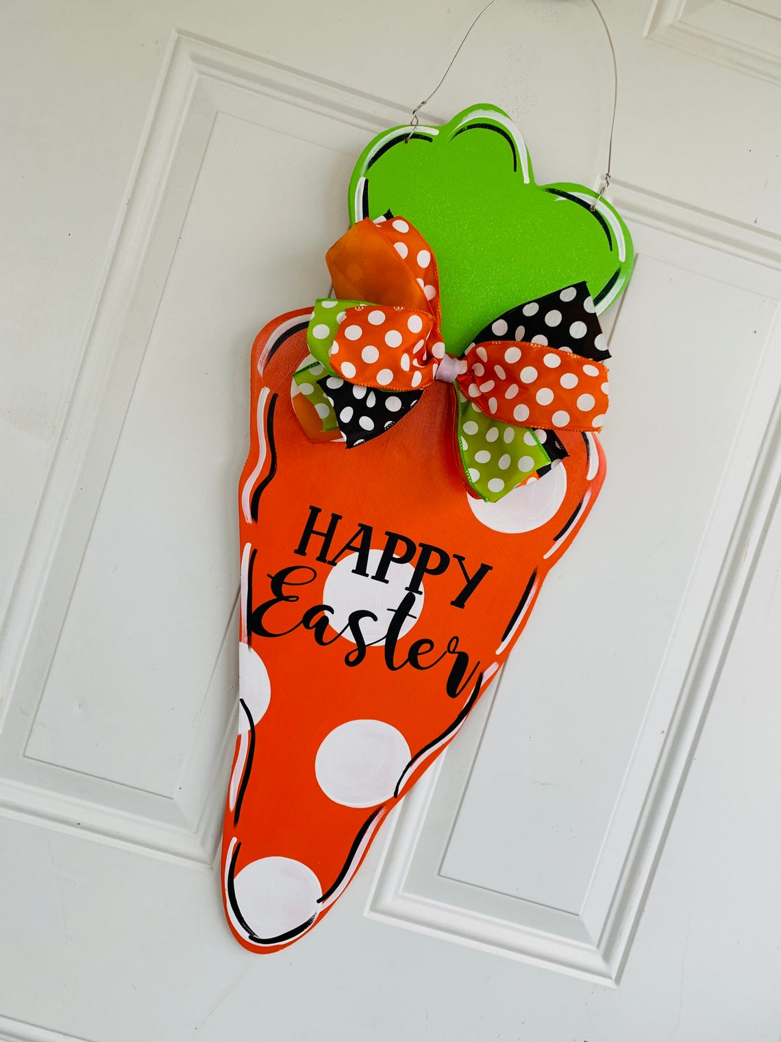 Easter Door Hanger Carrott Easter Carrot Door Hanger Easter Etsy