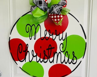 Christmas door hanger, Christmas door decoration, Christmas decoration
