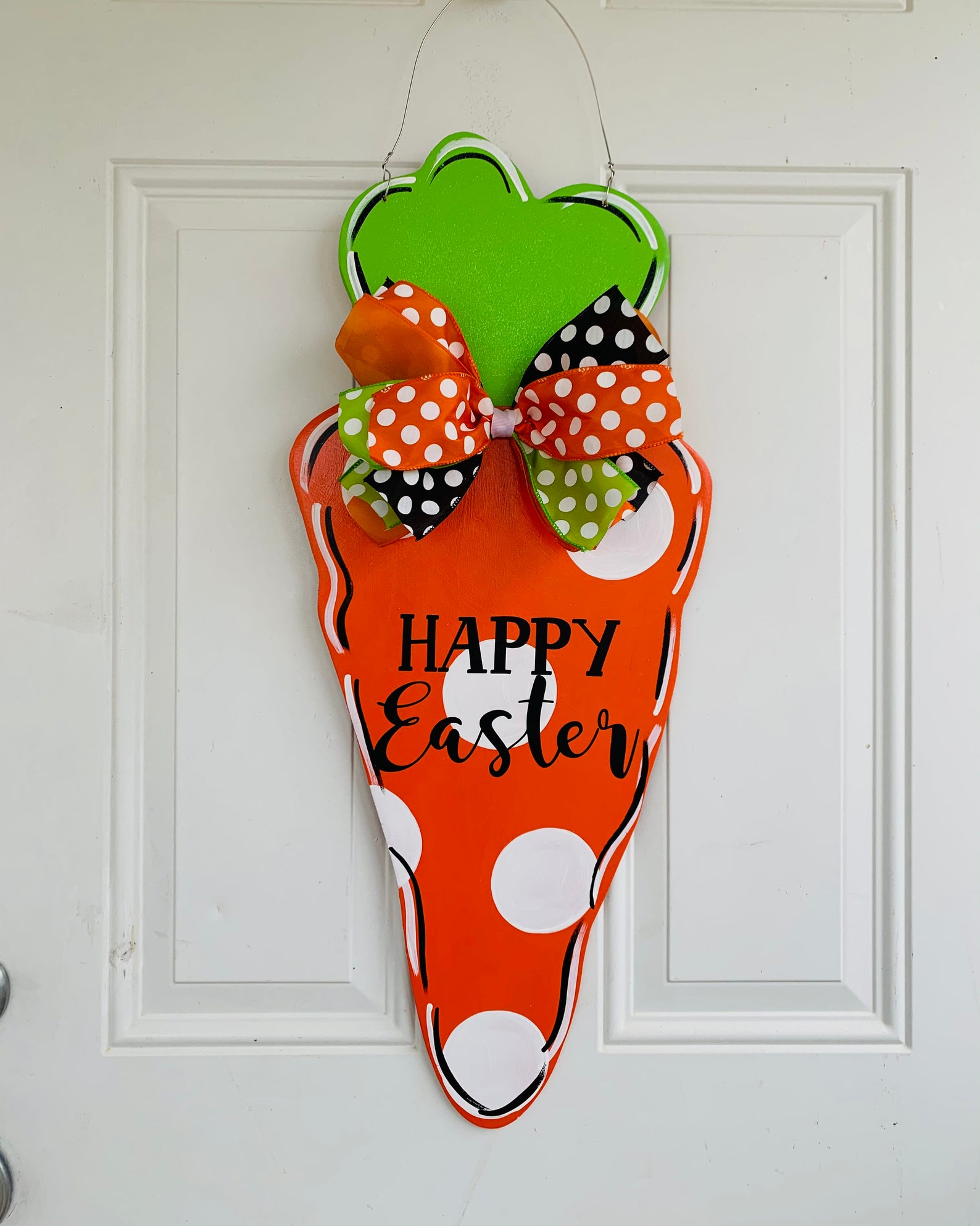 Easter Door Hanger Carrott Easter Carrot Door Hanger Easter Etsy