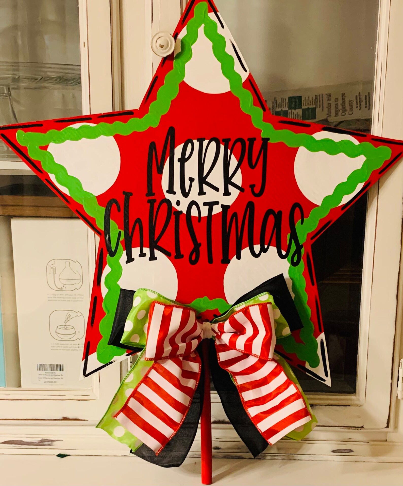 Christmas Tree Topper Holiday Tree Topper Personalized Tree Etsy