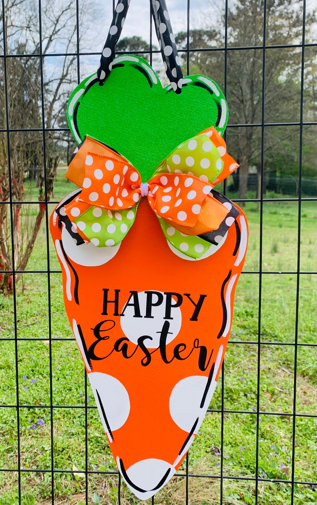 Easter Door Hanger Carrott Easter Carrot Door Hanger Easter Etsy