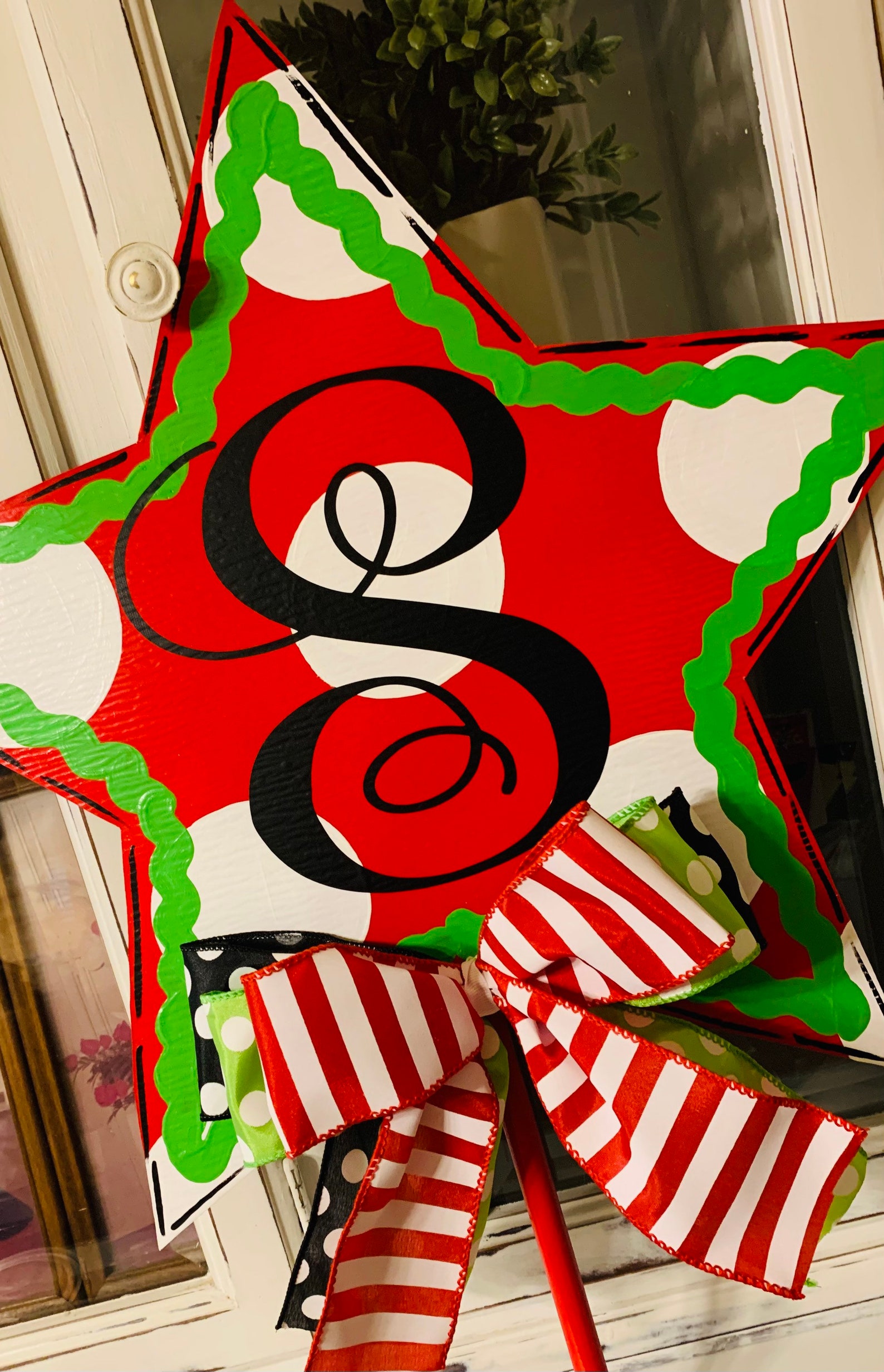 Christmas Tree Topper Holiday Tree Topper Personalized Tree Etsy