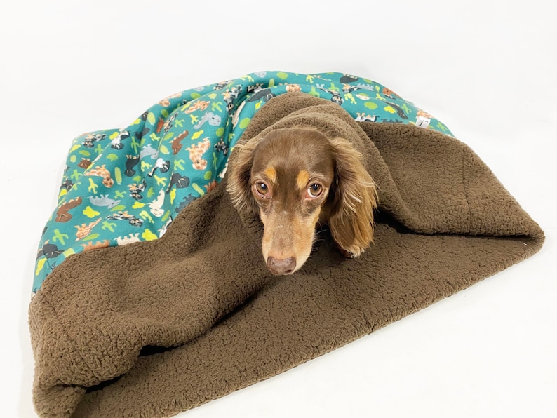 Weenie Pocket Burrow Dog Bed Burrow Bag Burrow Bed Sleep Etsy